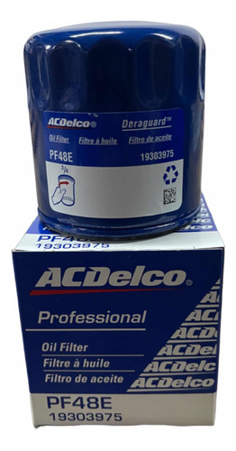 Filtro Aceite Tahoe/silverado/trail 5.3 Pf48 Original Gm