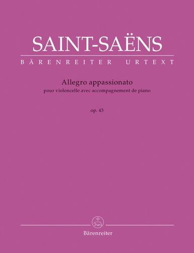 Allegro Appassionato Saint Saens Partitura Cello Piano Urtxt