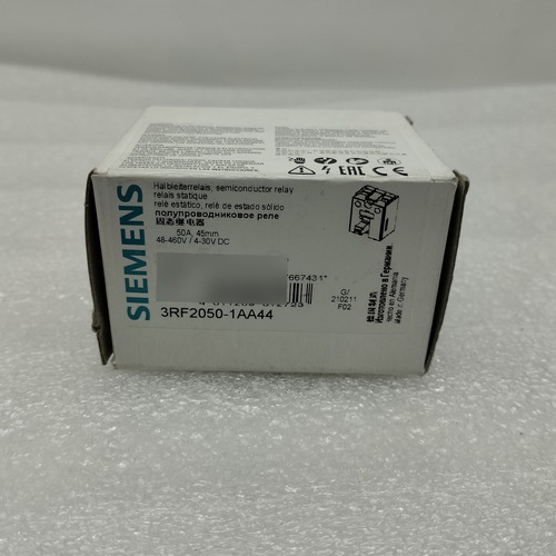 Siemens 3rf2050-1aa44 Relé Estado Solido 50a 48-460 V  