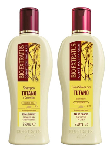 Kit 1 Shampoo 1 Creme Silicone Maciez Tutano 250 Ml K8149