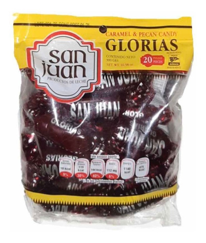 Glorias C/nuez Cajeta San Juan - Bolsa C/20 Pz 300g San Juan