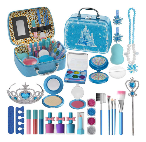 Kit De Maquillaje Para Niñas, Juguetes De Maquillaje Lavable