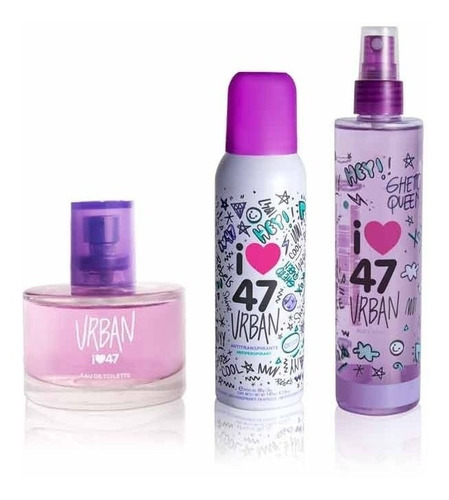 Promo Perfume + Body Splash + Desodorante 47 Street Urban