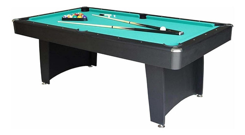 Mesa de billar multifunción Solex 91749-SR de 2.134m x 1.181m x 78.7cm color negro con superficie de juego de piedra pizarra, paño verde