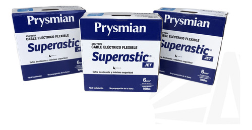 Cable 6mm Unipolar Superastic Pirelli Prysmian X300mts