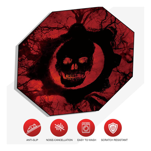 Silla De Juego Grande De 51 X 51 Pulgadas, Alfombra Oct...