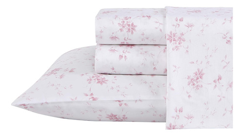 Laura Ashley Home - Sábanas Queen, Juego De Cama De Algodón 