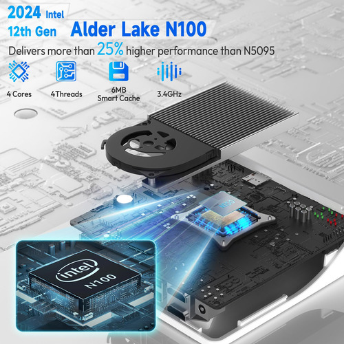Mini Pc Limyee N100 Intel De 12ª Generación, 16 Gb, Ddr5, 51