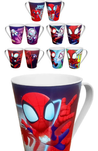 Caneca Spidey 360ml Plasútil Infantil Para Festas Crianças