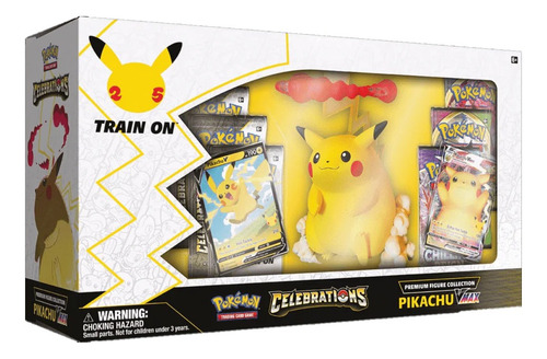 Tcg: Celebrations Premium Figura Colección Pikachu Vmax