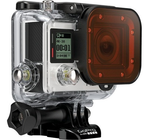 Filtro Rojo De Buceo Gopro Para Hero 3/ 3+ 4 Silver/black