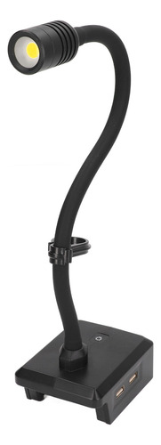 Led Gooseneck Work, Inalámbrico, Recargable, 2 Puertos Usb Y