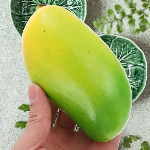 Alimento Modelo Mango Con Simulación De Fruta De Uva, 3 Unid