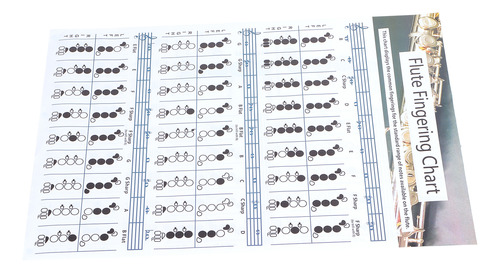 Tabla De Práctica De Digitación De Flauta (56 X 40 Cm), Acor