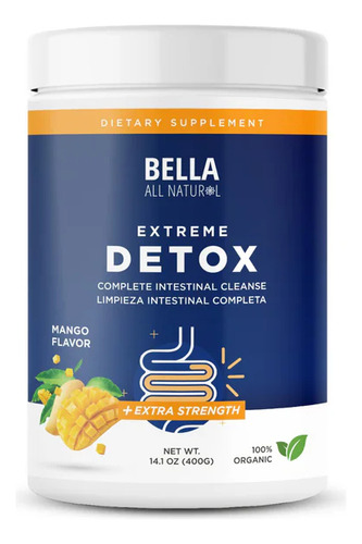 Detox Bella All Natural Polvo Desintoxicación Extrema Mango