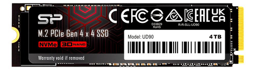 Silicon Power 4tb Ud90 Nvme 4.0 Gen4 Pcie M.2 Ssd R/w Hasta.