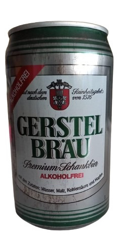 D7078 - Gerstel Brau - Lata De Cerveja Alemã, Sem Alcool Vaz (Usado)