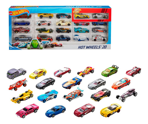 Hot Wheels Paquete 20 Carros De Coleccion Original Mattel