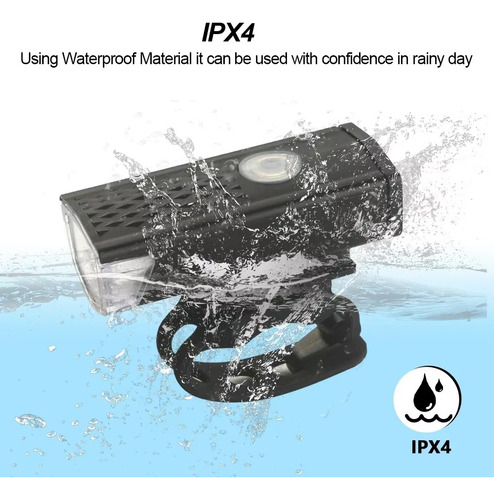 Juego De Faros Delanteros Y Traseros Usb Led Recargables Par