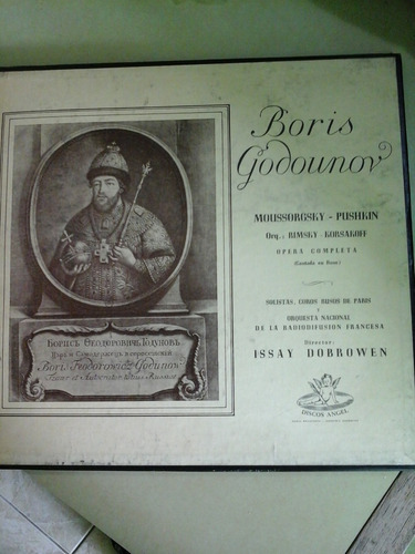 Vinilo 3840 - Boris Godounov - Opera Completa- 4 Vinilos 
