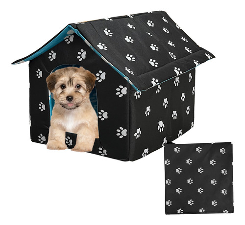 Casa Para Perros Suave E Impermeable, Plegable, Calida, Cama