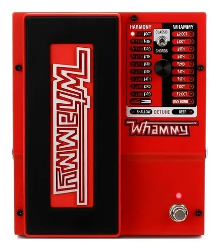 ギター DigiTech Whammy 5 Pedal De Efeitos Para Guitarra Ou Baixo Digitech Whammy 5 Rojo