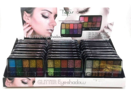 Paleta Sombras Ojos Glitter Eyeshadow Tejar Set 24 Unidades