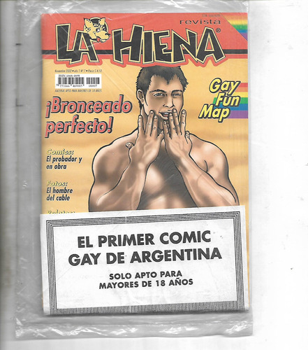 Revista La Hiena #7 Nov 2002 Comic Gay El Hombre Del Cable