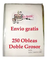 Comprar Oblea De Arroz Doble Grosor Comestible Pastel Cupcake 250pza