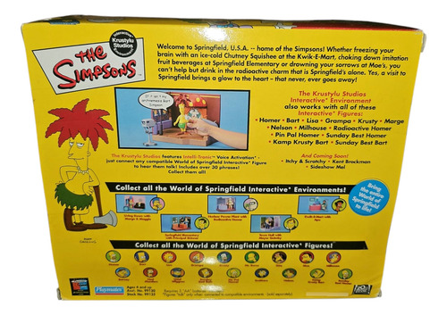 Los Simpsons Playmates Escenario Krustylu Studios Bob Patiño