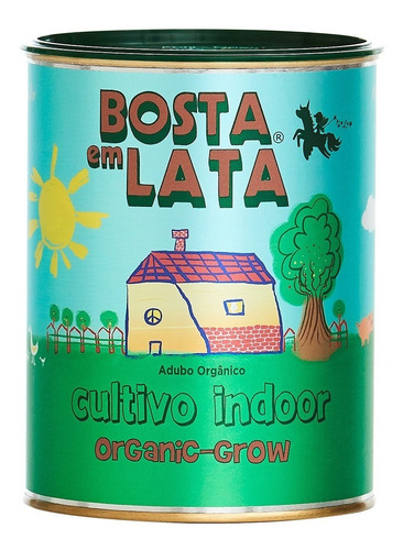 Fertilizante Orgânico Bosta Em Lata Cultivo Indoor - 500 G