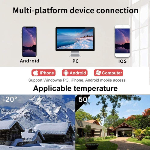 Cámara De Seguridad Wifi Exterior 1080p Con Led Iluminación