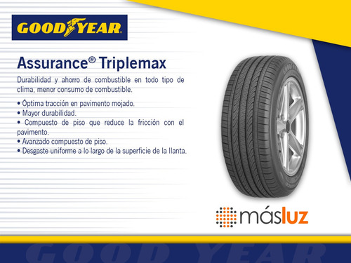 4 Llantas Assurance Triplemax Goodyear Medida 185/55r15 82v