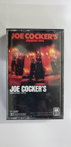 Joe Cocker Greatest Hits Cassette De Usa Como Nuevo