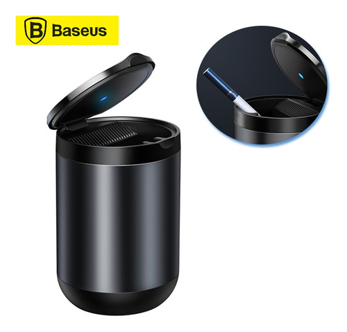 Youpin Baseus Cenicero De Coche Con Luz Led Portátil De Alum
