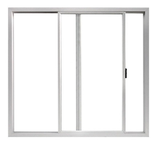 Ventana Para Baño Corrediza 1x90 Marco 35mm Con Vidrio