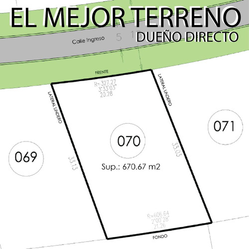 Terreno En Venta - 670mts2 - Aluen, Tristán De Suarez