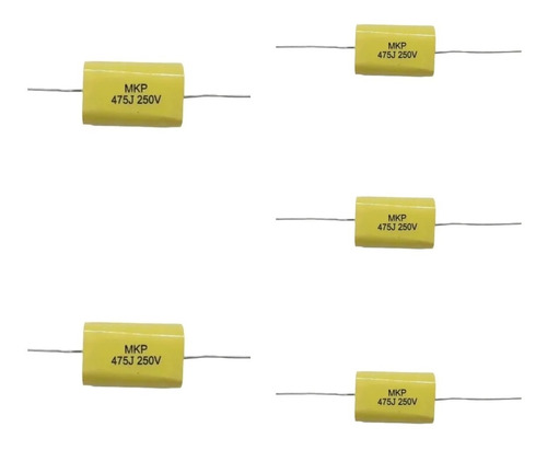 Filtro Condensador 4.7uf 250v Para Driver Y Tweeter  Pack 5