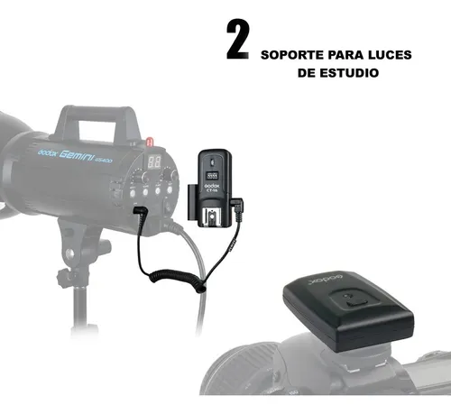 Godox Kit De Disparador De Radio Inalámbrico Ct-16