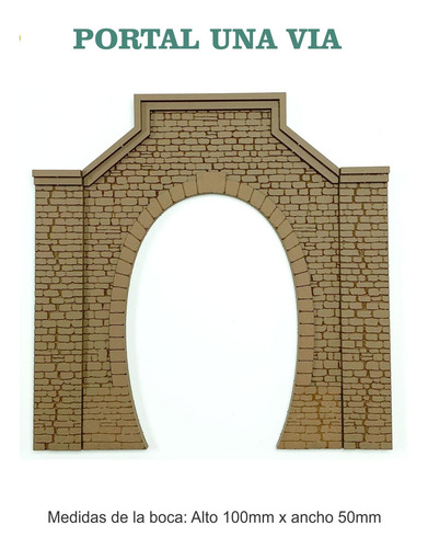 Entrada De Túnel Ho 1/87 Portal Simple Miniature World