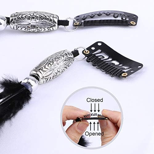 Mwoot Extensión De Cabello Con Clip De Plumas, 6 Piezas, Pin