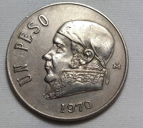 Monedas Antiguas Méx Un Peso $1 José Morelos 1970 1972 1975