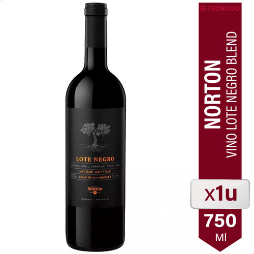 Vino Norton Lote Negro Tinto Blend Mendoza - 01bebidas 