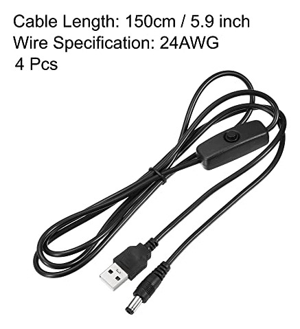 Cable Usb Meccanixity Con Interruptor De Encendido/apagado 5
