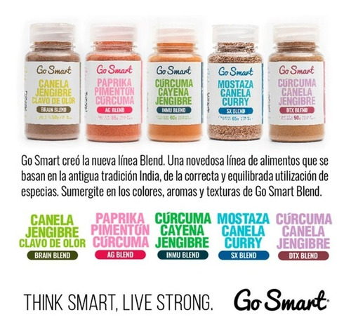 Imagen 3 de 3 de Blend De Especias 65 Gr Go Smart Anti Age Ag