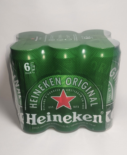 Kit 6 X Cervejas Heineken 710ml Super Latao