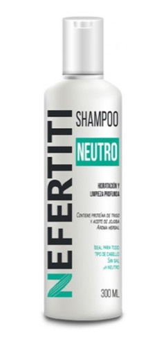 Shampoo Neutro Nefertiti 300 Ml Sin Sal Envio Gratis