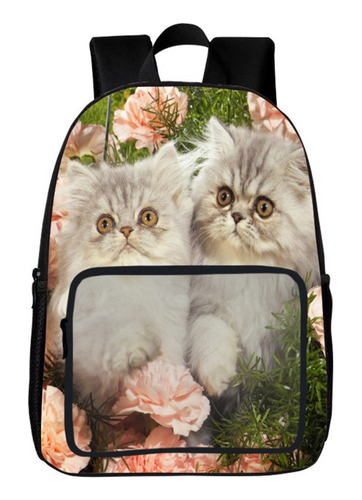 Mochila Escolar Para Niños Con Estampado 3d De Gato, Grande, Color Figure 03 Diseño De La Tela 17-inch
