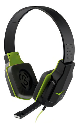 Fone de ouvido Gamer P2 Multilaser Ph146 cor verde com preto