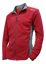 Comprar Campera De Polar Combinado Rojo\u002Fgris Calidad Forest